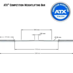 ATX Competition Weightlifting Bar