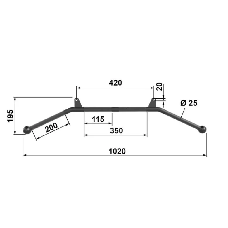 ATX Dual-Eye Lat Bar