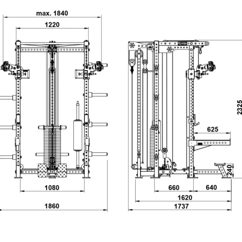 ATX Half Rack Pull Station HCR-780