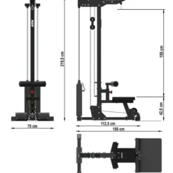ATX Lat Machine LSW-⁠750 met Gewichtstapel