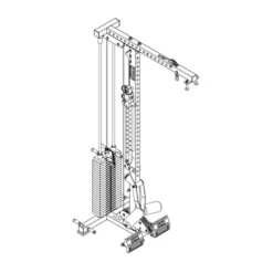 ATX Lat Pulley Option HRX/MPX-⁠780 met 125 kg Gewichtstapel