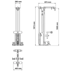 ATX Lat Pulley Option LTO-⁠510 -⁠ 100 kg Gewichtstapel