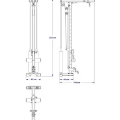 ATX Lat Pulley Option LTO-750 - 125 kg Gewichtstapel
