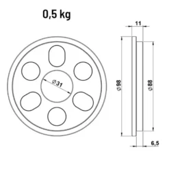 ATX Magneetgewichten