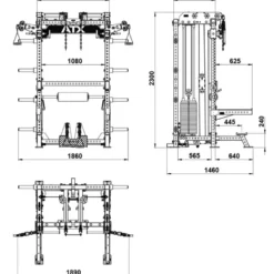 ATX Multi Pull Half Rack MPHR-740 2.0