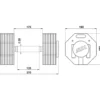 ATX Octa Dumbbells 2 x 36 kg