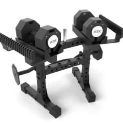 ATX Octa Dumbbells 2 x 36 kg + Curlstang + Opbergrek