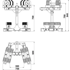 ATX Octa Dumbbells 2 x 24 kg + Opbergrek
