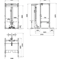ATX Power Rack PRX-⁠780 2.0 + Lat Pulley