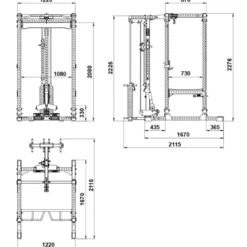 ATX Power Rack PRX-⁠780 2.0 + Lat Pulley met 125 kg gewichtstapel