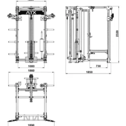 ATX Power Rack Pull Station FCR-⁠780