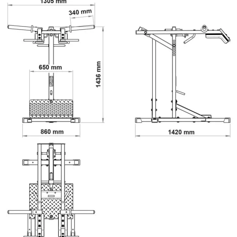 ATX Squat Machine SQM-600