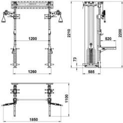 ATX Wall Cable Rack WCR-⁠600