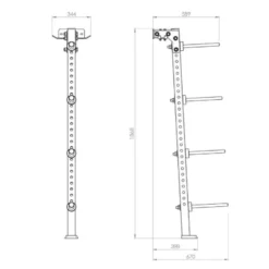 ATX Wall Storage Rack 30 mm