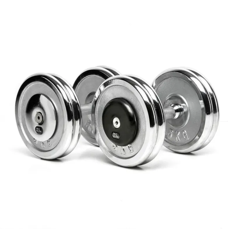 CHD Dumbbells Chroom - 2 kg stappen