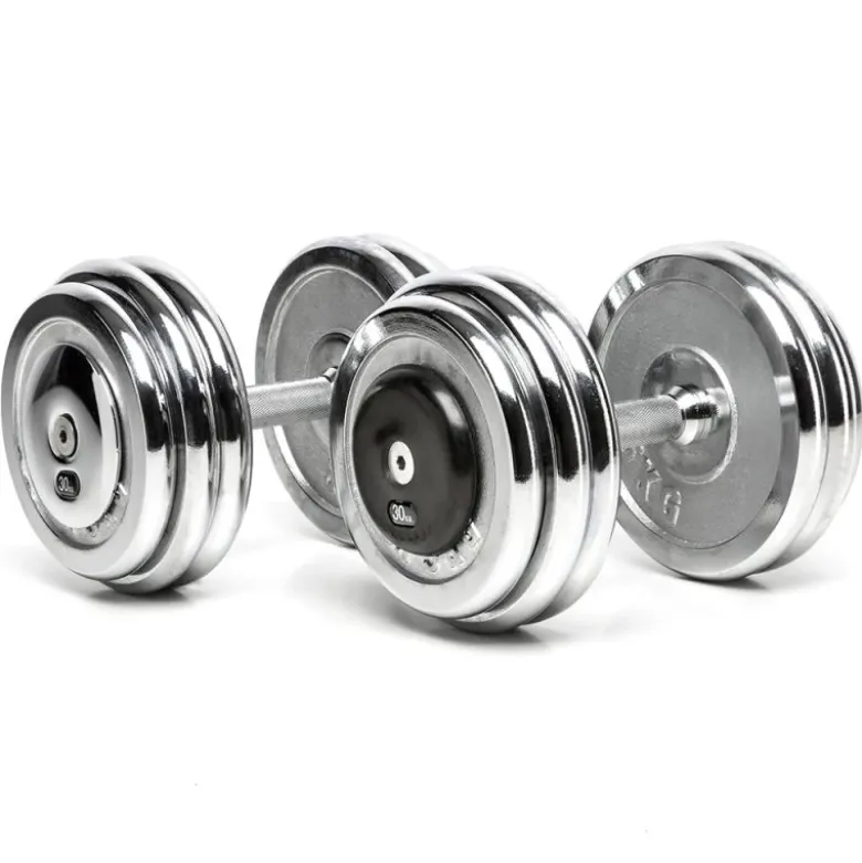CHD Dumbbells Chroom - 2 kg stappen