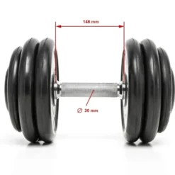 CHD Dumbbells Rubber -⁠ 1 kg stappen