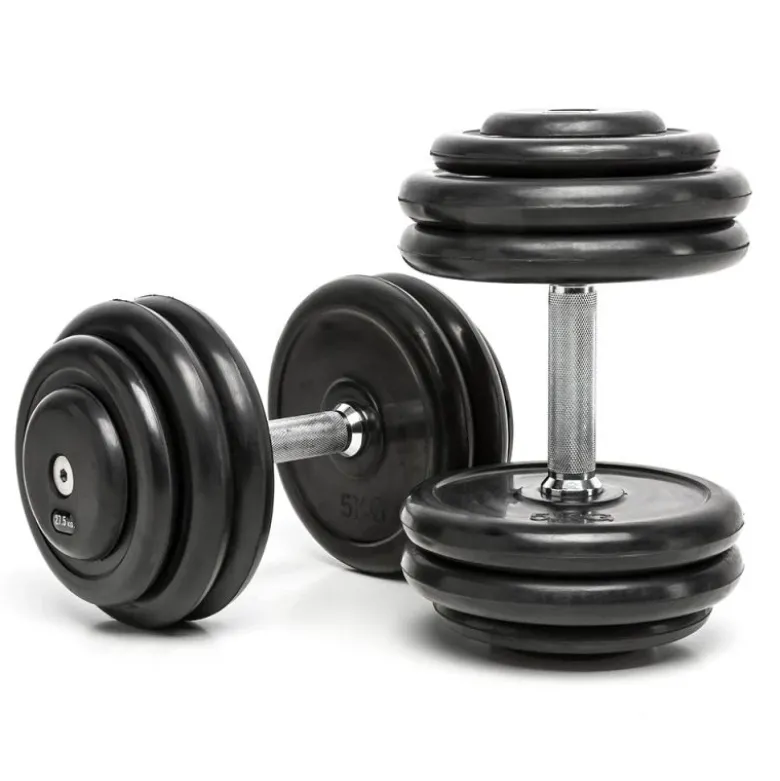 CHD Dumbbells Rubber - 2,5 kg stappen