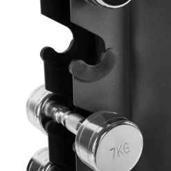 Chromen Dumbbell Set met ATX Opbergtoren