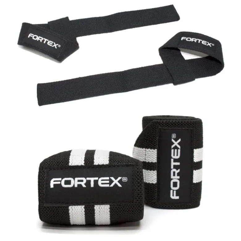 Fortex Lifting Set - Lifting Straps + Wrist Wraps