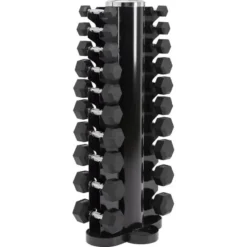 Hex Dumbbell Set met Opbergtoren