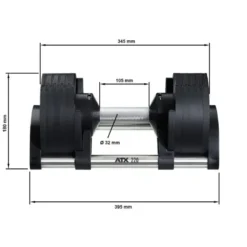 Nuobell Adjustable Dumbbells 2 - 20 kg