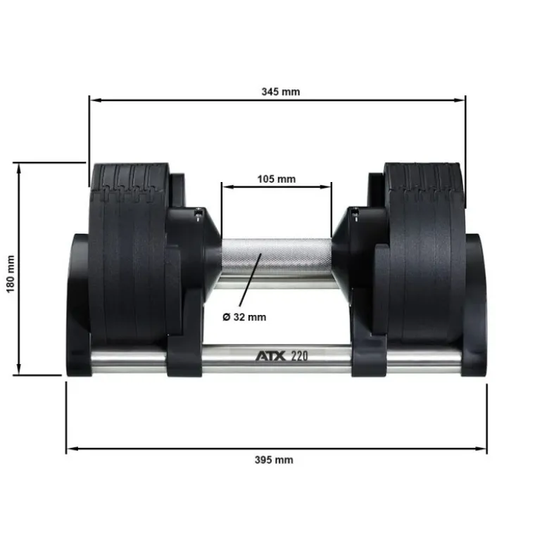 Nuobell Adjustable Dumbbells 2 - 20 kg