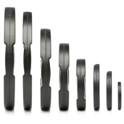Olympische Halterset 145 kg Rubber-⁠Gripper