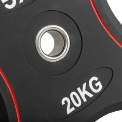 Polyurethaan 4-⁠Grip Halterschijven 30 mm