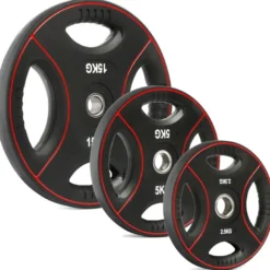 Polyurethaan 4-⁠Grip Halterschijven 30 mm
