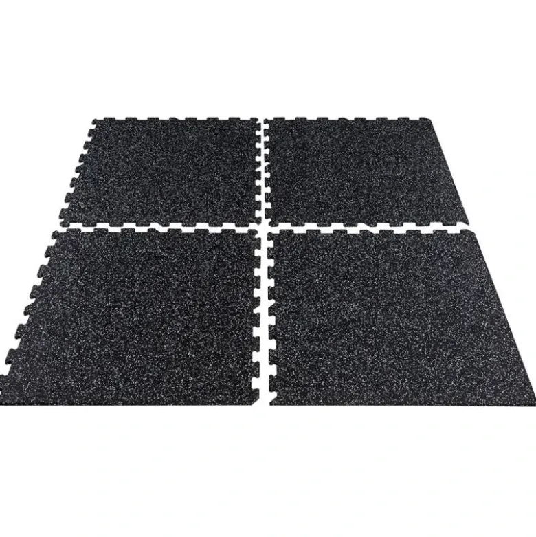 Puzzelmat 96 x 96 x 1 cm - Zwart/grijs