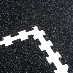 Puzzelmat 96 x 96 x 1 cm - Zwart/grijs