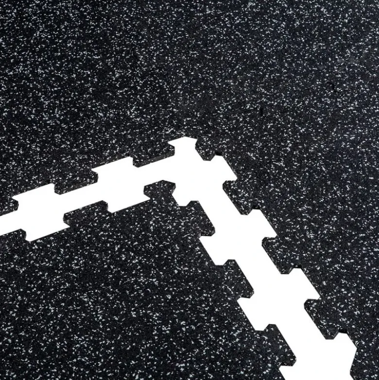 Puzzelmat 96 x 96 x 1 cm - Zwart/grijs