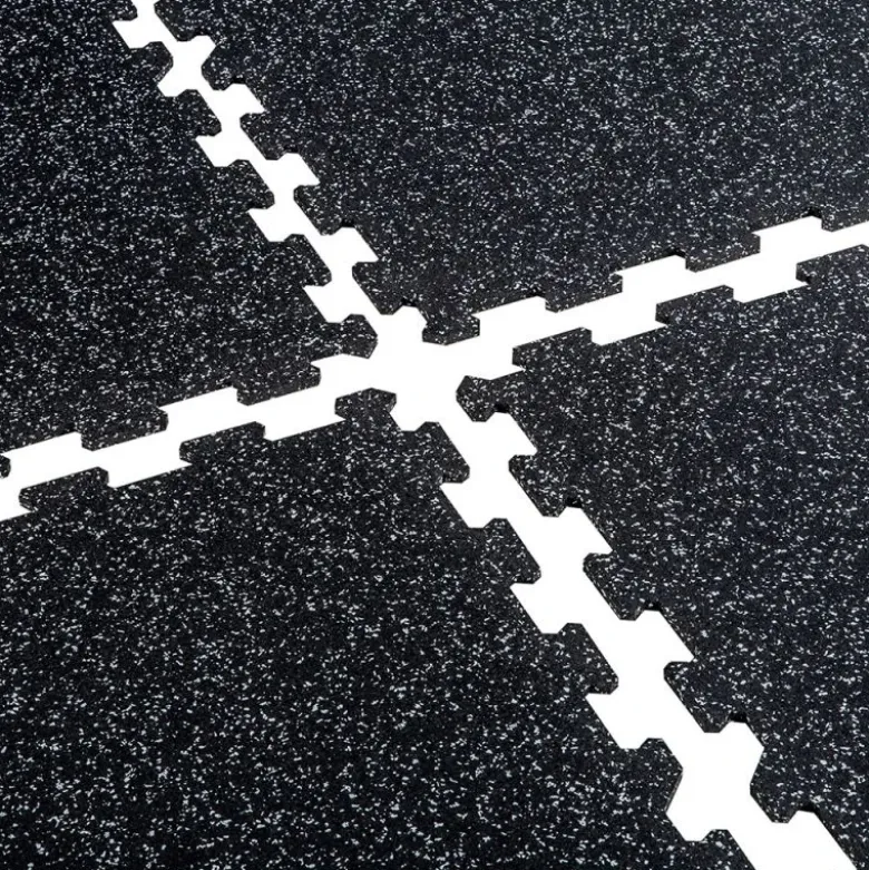 Puzzelmat 96 x 96 x 1 cm - Zwart/grijs