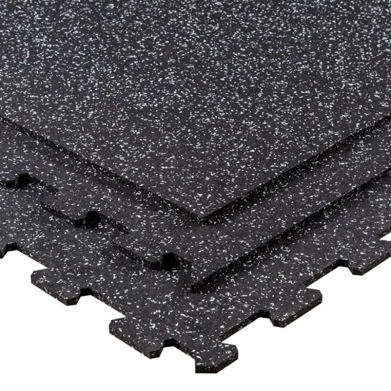 Puzzelmat 96 x 96 x 1 cm - Zwart/grijs