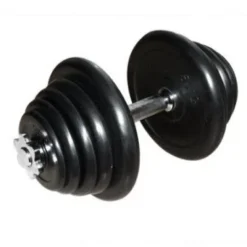 Rubberen Dumbbell 25 kg / 1 kg stappen