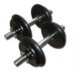 Rubberen Dumbbell Set 2 x 15kg