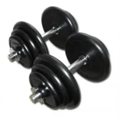 Rubberen Dumbbell Set 2 x 20kg