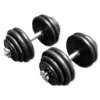 Rubberen Dumbbell Set 2 x 30kg