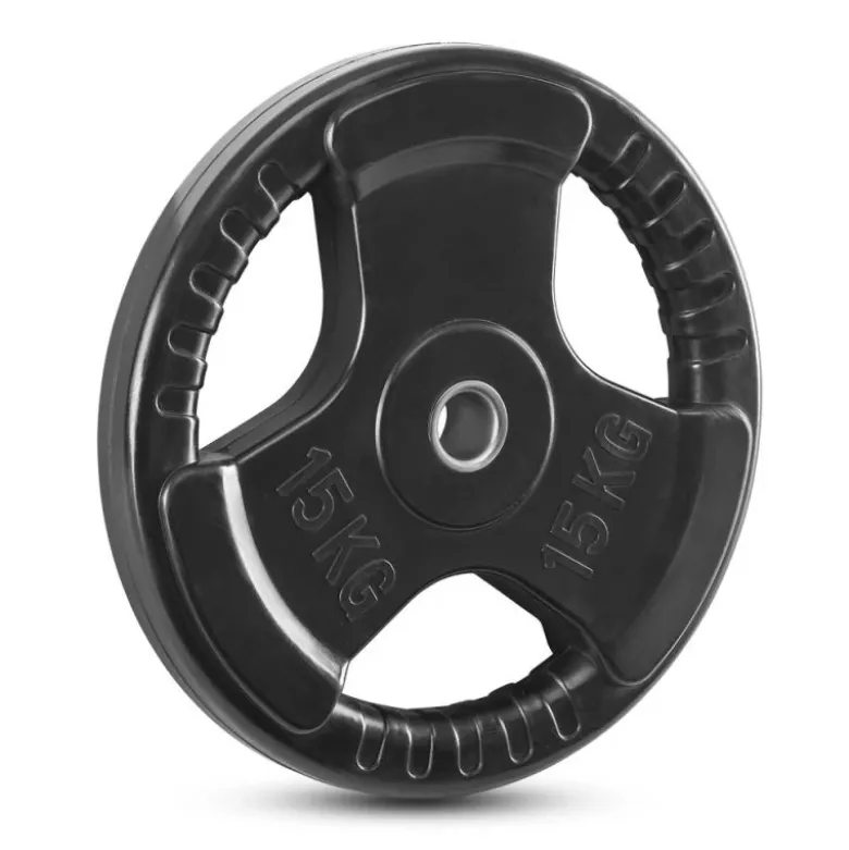 Rubberen standaard grip halterschijven