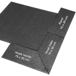 Rubbertegel Afwerkranden 3 cm