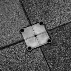 Rubbertegel 100 x 100 x 2 cm -⁠ CleanFit -⁠ Zwart