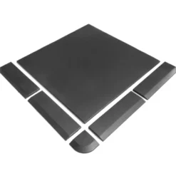 Rubbertegel 100 x 100 x 2 cm -⁠ CleanFit -⁠ Zwart