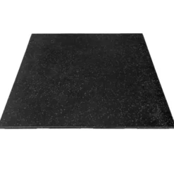 Rubbertegel 100 x 100 x 2 cm -⁠ CleanFit -⁠ Zwart/grijs