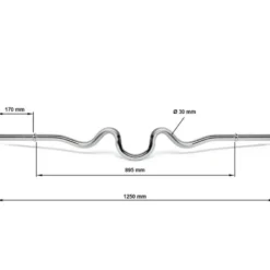 Standaard super curlstang 125 cm